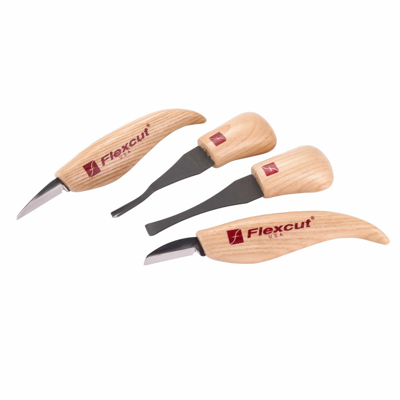 Beginner Palm & Knife Carving Tool Set - 4 Piece